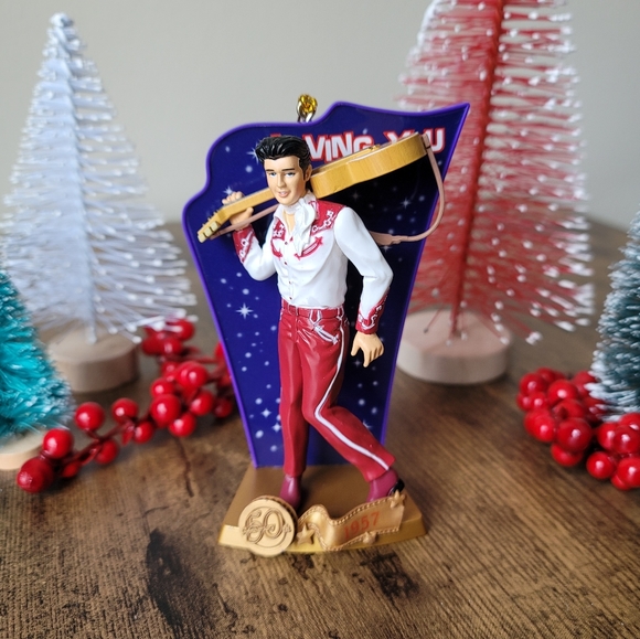 NEW In Box • Loving You 50th Anniversary Elvis Presley Christmas Ornament - Picture 5 of 13